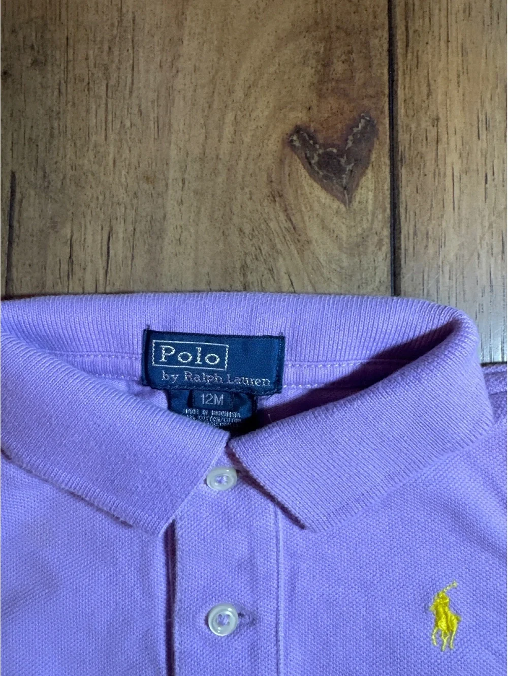Polo Ralph Lauren Boys Lavender Polo Shirt 12 Months
